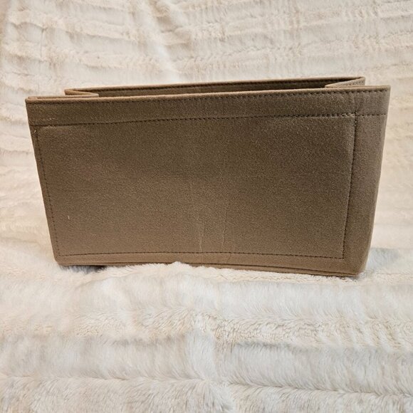 Beige Multi-Pocket Felt Handbag Organizer ✨Never used, Brand New Keep your hand - Picture 1 of 5